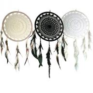 Dreamcatcher crocheted 32 cm