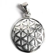 silver flower of life pendant 