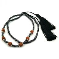 Bracelet beads rudraksha black