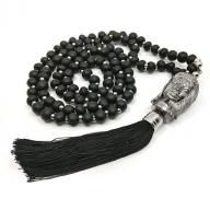 Necklace Budha black wood