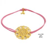 Flower gold plated pink