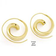 Earing Bronze gold plated