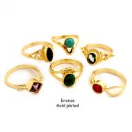 Ring bronze goldplated 