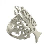 Ring bronze Tree Of Life silverplated