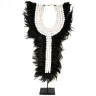 Papua Feather neckless on stand