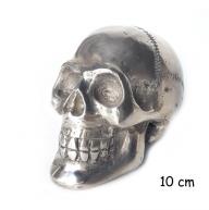Brons Silver Skull 10 Cm