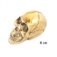 Brons Silver Skull 8 Cm