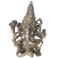 Bronze Ganesha silver 18cm