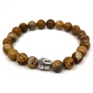 Bracelet Budha jasper beads