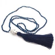 Necklace Budha blue