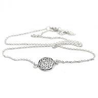 Silver 925 neckless Flower of life