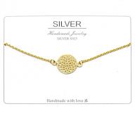 Flower of life  silver 925 gold plated