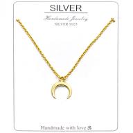 Silver 925 Moon goldplated