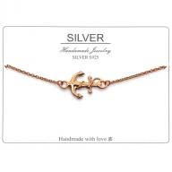 Anker bracelet silver 925 rosegold