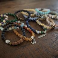 Bracelet semi precious mix